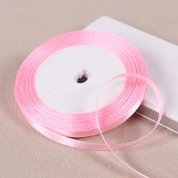 Fitas de seda cetim para decoração, DIY artesanato suprimentos, cadeira do casamento, branco, vermelho, verde, azul, rosa, roxo, cinza, 22 metros/rolo, 6mm - Image 5