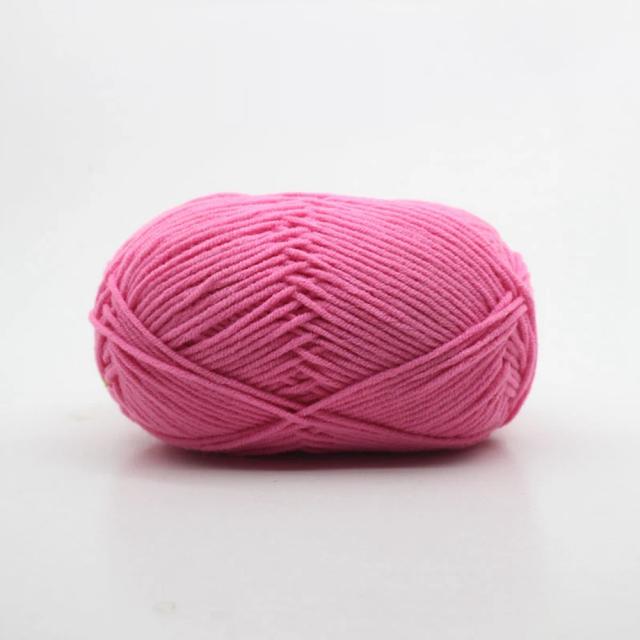 Fio de Leite de Algodão Confortável: Tecido de Lã para Tricô e Crochê, Materiais DIY em 4 Ply