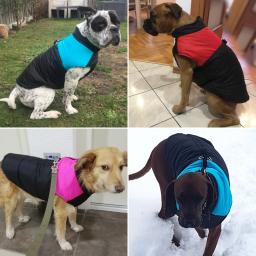 Grande Cão Roupas de Inverno Pet Quente Colete Jaqueta Roupas Revestimento Do Cão Para Cão de Grande Porte À Prova D' Água Roupas Golden Retriever Labrador Bulldog - Image 2