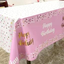 toalha de mesa descartável, adequada para reuniões de festas, decoração de festas de aniversário, especial à prova de óleo, à prova d'água - Image 1