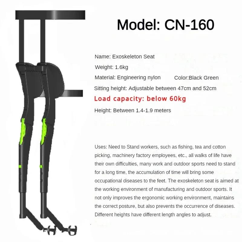 Cadeira dobrável leve para exterior, viagens portáteis, assento multifuncional, expedileton, fezes de pesca esportiva wearable, rolamento 130kg - Image 1