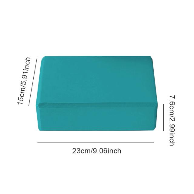Bloco de Yoga EVA Antiderrapante Alta Densidade 23cm para Fitness e Pilates