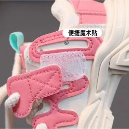 Tênis de corrida infantil de sola macia antiderrapante, calçados esportivos casuais para meninos e meninas, sapatos de pai, novo, outono, 2024 - Image 4
