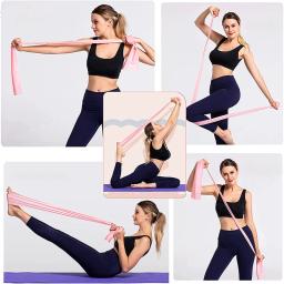 Equipamento de alongamento de ginástica, flexibilidade de yoga, treinador de alongamento, exercício em casa, resistência, faixas de fitness, acessórios, pilates - Image 5