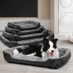 ATUBAN-Rectangle cama do cão lavável, confortável e respirável Pet Bed, cães grandes e médios - Image 6