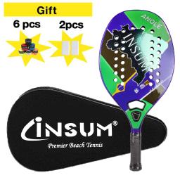 Raquete de tênis de praia com capa protetora, Kevlar carbono, alta resistência, jogadores Top-Rise - Image 1