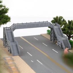 Conjunto De Construção De Passarela De Trem Em Miniatura, Modelo Ferroviário, Dioramas - Image 3