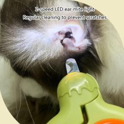 Cortador aparador unhas para animais estimação, ferramenta portátil profissional limpeza com luz - Image 4