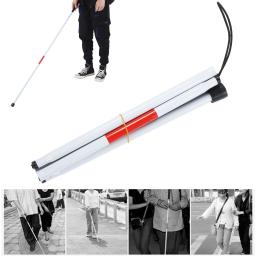 Bastão cego dobrável, Bastão reflexivo dobrável, Branco e vermelho - Image 6