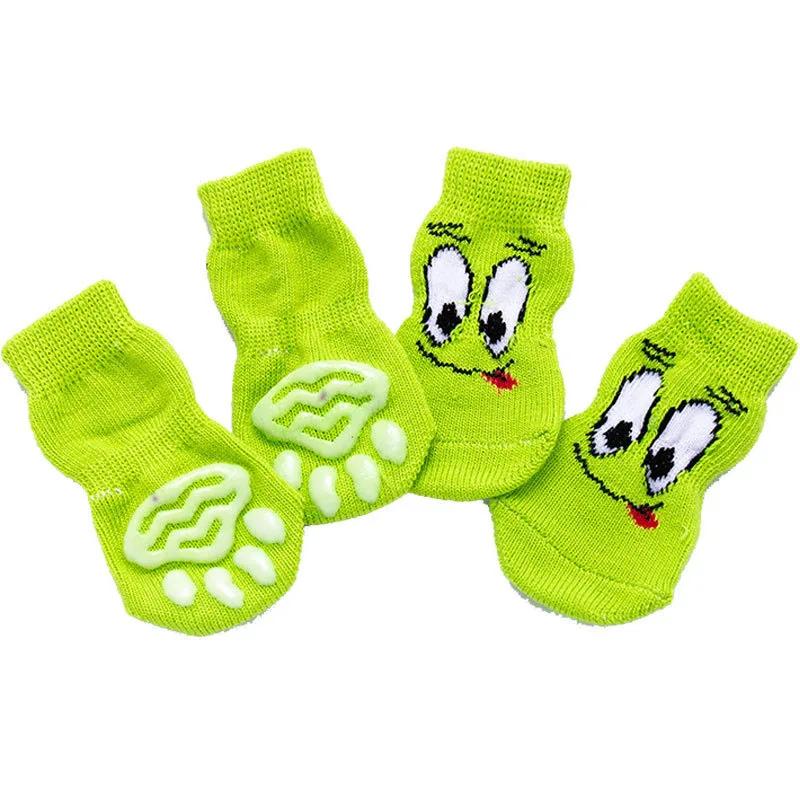 Anti Slip Foot Covers Meias para cachorro, Meia antiderrapante, Pet Vestuário, Sapatos para cachorro, Produtos para animais de estimação - Image 1