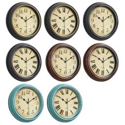 Relógio parede 12 polegadas retro relógios parede não ticking clássico silencioso relógios sala estar cozinha a0kf - Image 1