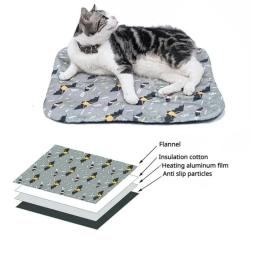 Cobertor quente auto-aquecido para animais de estimação, almofada de aquecimento para gatos e cães, armazenamento de calor, tapete de inverno - Image 2