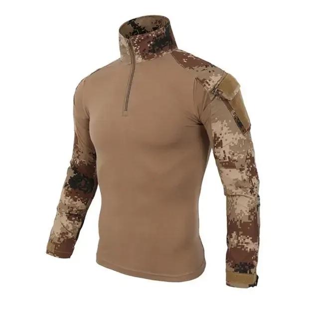 Uniforme Tático Militar do Exército dos EUA para Airsoft - Camisas Camufladas de Combate com Manga Longa para Ação Rápida e Batalha Strike