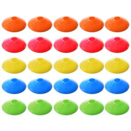 25 peças disco de treinamento futebol plástico marcação coaching cones esporte portátil basquete skate treinamento iniciantes - Image 1