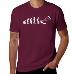 Fato de kitesurf para homens, novo kitesurf, evolução, camiseta de kite boarding, tops bonitos, roupas hippie, camiseta campeã, gola redonda - Image 2