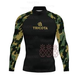 Manga comprida dos homens proteção UV mergulho desgaste, natação Rashguard, surf t-shirts, Rash Guard Swimwear, verão, esportes aquáticos - Image 1