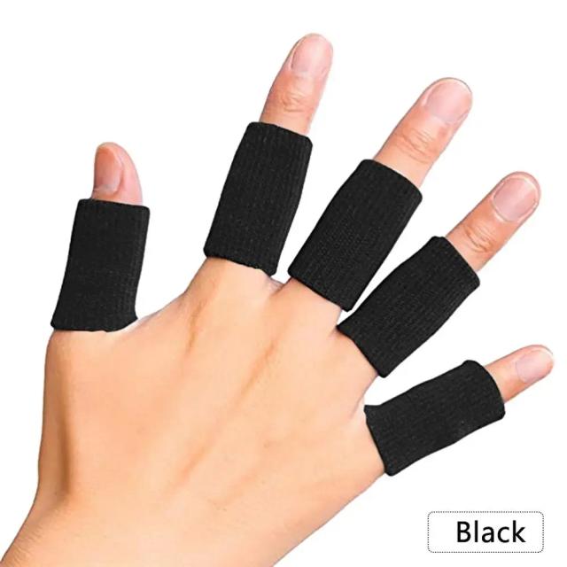 Mangas de Dedo Esportivas Elásticas 10 pçs - Proteção e Conforto para Artrite e Atletas