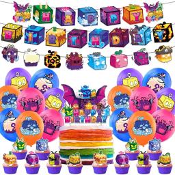 Blox Frutas Balão Decoração, tema De Festa De Aniversário, Brinquedo Do Menino, Decoração De Jardim - Image 1