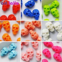 20 peças contas de resina com design de osso de caveira 3D para arte em unhas, para decoração de pontas de arte em unhas em gel acrílico DIY - Image 1