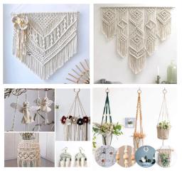 100m longo trançado algodão corda, ideal para têxteis-lar, festa de casamento, cabo de macramé, decoração artesanal, diâmetro 1/2/3mm - Image 5