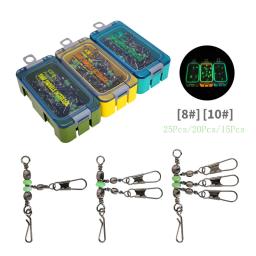 8 #   10 #   Luyamu grupo de pesca de camarão, rolamento de esferas luminoso, rolamento e rotação, anel sólido, conjunto de pino, conector de pesca - Image 1