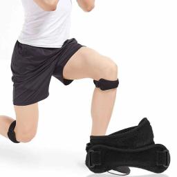 Patella ajustável Knee Support Pad, Black Belted Sports Knee Brace, Tendon Strap, Protector Pads Professional, 1Pc - Image 3
