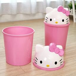 Sanrio Hello Kitty Lixo, Lixeira, Lixeira, Lixo, Kawaii, Cesta de papel, Sala de estar, Quarto, Novo - Image 3