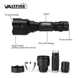 LED Lanterna de Caça Tática, Tiro Scout Lights Set, USB Tocha Recarregável, Verde, Vermelho, Branco, C8, 350LM, 600-800 Yards Range - Image 3
