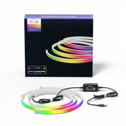 Faixa de luz led rgbic de sincronização de monitor de computador de imersão inteligente, pc usb 5v cor de sonho tira de luz de néon para decoração de quarto de jogos - Image 6