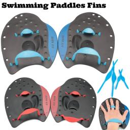 Profissional Pás De Natação Cintas, Treinamento De Correção, Mão Barbatanas Flippers, Palm Dedo Webbed Luvas, Paddle Luvas para Adultos e Crianças - Image 1