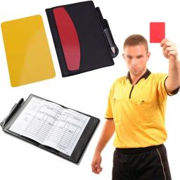 Futebol Futebol Árbitro Card Set, Cartão Vermelho e Amarelo, Suprimentos de Árbitro, Carteira, Caderno, Jogo Profissional, Ferramentas de Árbitro - Image 2