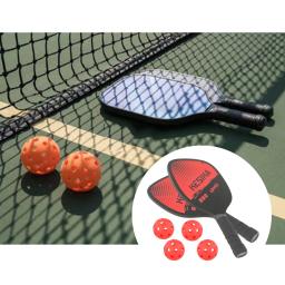 Pickleball profissional conjunto 2-player raquete de fibra de carbono raquetes 4 bola pickleball raquetes conjuntos de bola saco portátil - Image 4