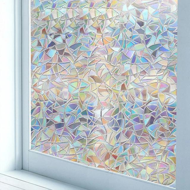 Adesivos Decorativos de Vidro Colorido 3D para Banheiro e Decoração de Interiores