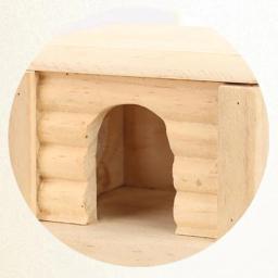 Hamster Casa De Madeira Com Janela Removível Top Fine Workmanship Esconderijo Casa Playpen Pequeno Pet Supplies Acessórios - Image 4
