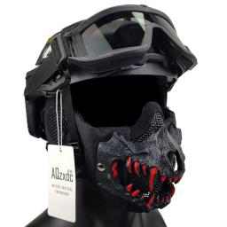 Capacete de Airsoft FAST com máscara Tactical Goggles, Equipamento de proteção balístico super grosso de 6 MM, para jogo de paintball de tiro CS BB CQB - Image 2