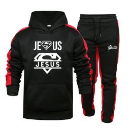 Conjunto de treino de duas peças masculinas, moletom esportivo confortável, roupas esportivas de jogging, capuz, moda, vendas quentes - Image 2