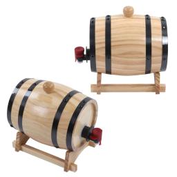 Barris decorativos de madeira, Bar Brew Beer Keg Tap, Barris De Envelhecimento De Carvalho, 1 L, 3 L, 5L - Image 4