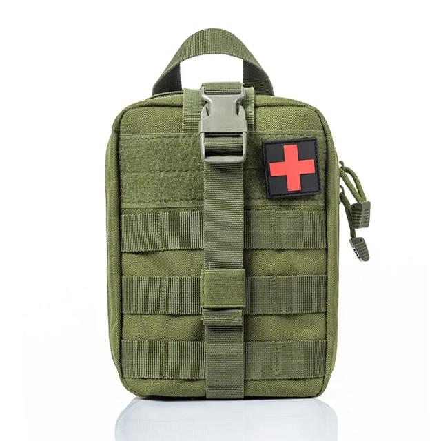 Kit Completo de Primeiros Socorros para Aventura: Bolsa Tática Molle, Cinto EDC e Organizador de Viagem para Caça, Camping e Escalada