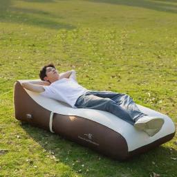 Cama inflável automática para uma pessoa, cama com almofada de ar, acampamento ao ar livre, colchão dobrável portátil, PS1, novo, 2024 - Image 2