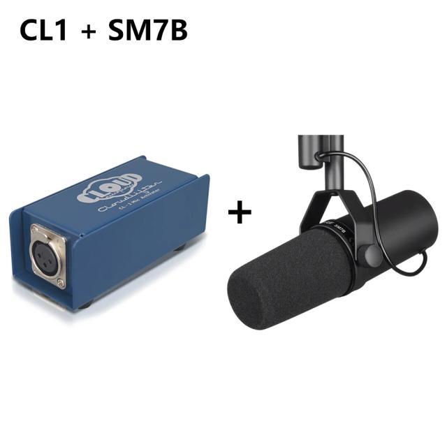 Microfone Dinâmico Profissional Close-Talk XLR Cardióide S-M7B para Gravação com Ampla Resposta de Frequência