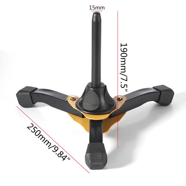 Suporte de tripé dobrável portátil e antiderrapante para instrumentos de sopro como clarinete, flauta e oboé, leve e prático para músicos