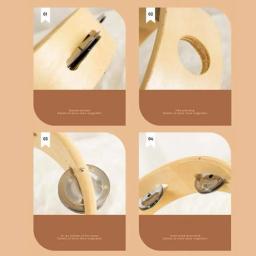 Hand Held Wood Headless Tambourine Percussão Mão Bateria Brinquedos, 4 ", 6", 8 ", 10", Jingles Brinquedo Musical Educacional para Crianças - Image 5