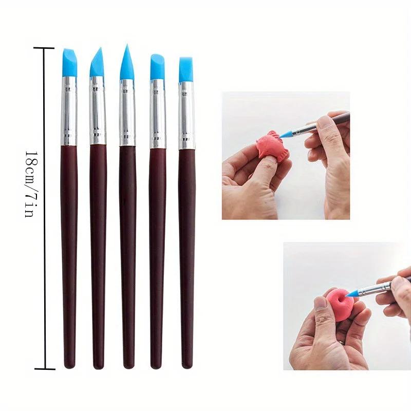Argila Sculpting Tools Kit, Air Dry, Conjunto de ferramentas de argila para artesanato de cerâmica, cerâmica do polímero, cozimento, escultura, moldagem, moldar - Image 1
