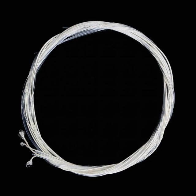 Conjunto Leve de 6 Peças em Cobre Prateado para Guitarra Clássica com Cordas de Nylon