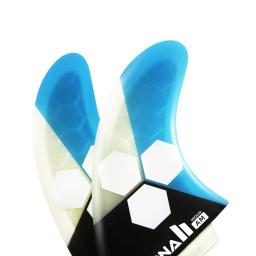Conjunto de aletas propulsoras de prancha de surfe Tamanho M/L Honeycomb Desempenho de fibra de vidro Compatível com aba única ou aba dupla de várias cores - Image 6