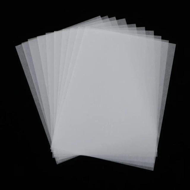 Folhas de Plástico Lixado para Encolher - 10 Peças de Papel Branco para Artesanato e Criatividade