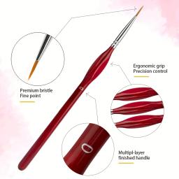 Conjunto de Pincéis de Pintura Miniatura, Pincel de Detalhe Fino, Mini Tintas, Acrílico, Aquarela, Óleo, Rosto, Unhas, 10Pcs - Image 3