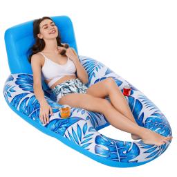 Assento flutuante de esportes aquáticos infláveis Assento flutuante multifuncional de natação, portátil, dobrável, acessórios para piscina para adultos, verão - Image 2