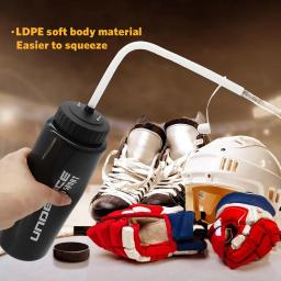 BPA Free Hockey Water Bottle, Design clássico estendido Tip, engrenagem esportiva, garrafa de Lacrosse de futebol, 1000ml - Image 2