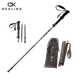 Saudação 115g ultra leve trekking carbono dobrável caminhadas vara pólos dobráveis trekking vara pólos caminhada nordic caminhada - Image 6